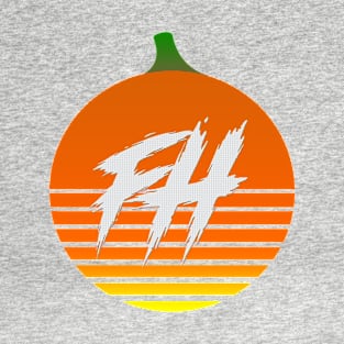 The Fall Horsemen Retro Sun Pumpkin Logo T-Shirt